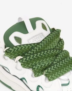 Lanvin LEATHER CURB SNEAKERS -Lanvin Fashion fm skrk11 drap p230047 e