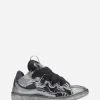 Lanvin METALLIC LEATHER CURB SNEAKERS -Lanvin Fashion fm skrk11 spec e23m9 a 7708e733 357e 4b92 bb63 46ce5f6d1fda