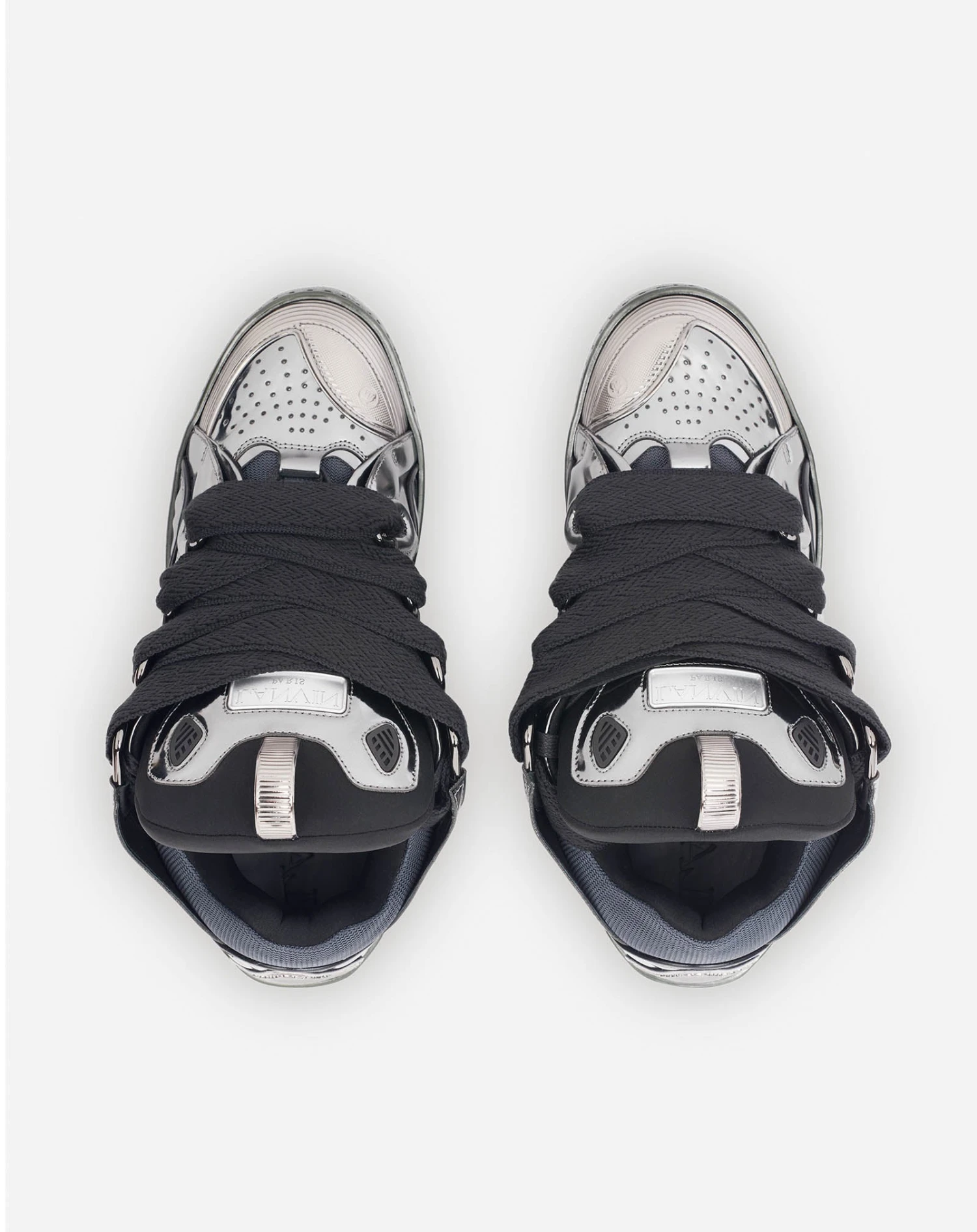 Lanvin METALLIC LEATHER CURB SNEAKERS 5 Lanvin METALLIC LEATHER CURB SNEAKERS - Image 3