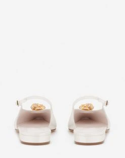 Lanvin SATIN SWING SLINGBACK MULE WITH MELODY JEWEL -Lanvin Fashion fw bass06 raso p2300 d