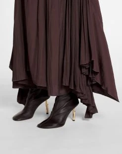 LEATHER SEQUENCE BY LANVIN ANKLE BOOTS -Lanvin Fashion fw bosi0a nast a23652 b