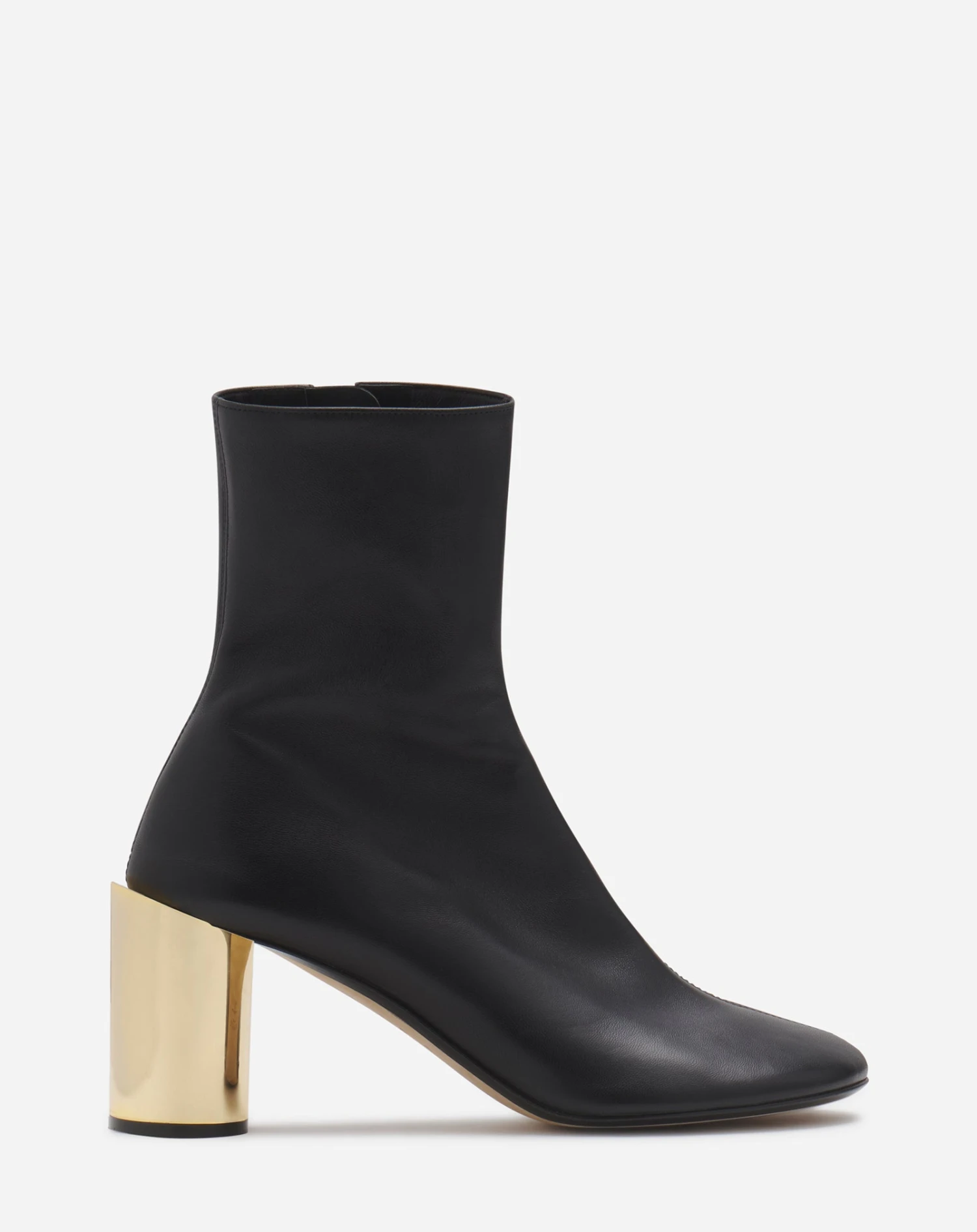 LEATHER SEQUENCE BY LANVIN CHUNKY HEELED BOOTS 3 LEATHER SEQUENCE BY LANVIN CHUNKY HEELED BOOTS