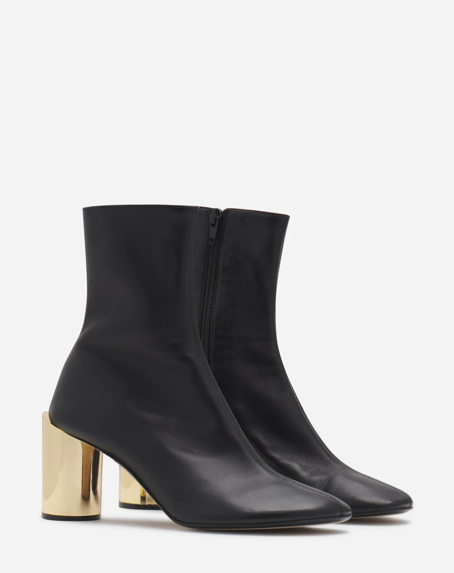 LEATHER SEQUENCE BY LANVIN CHUNKY HEELED BOOTS 4 LEATHER SEQUENCE BY LANVIN CHUNKY HEELED BOOTS - Image 2