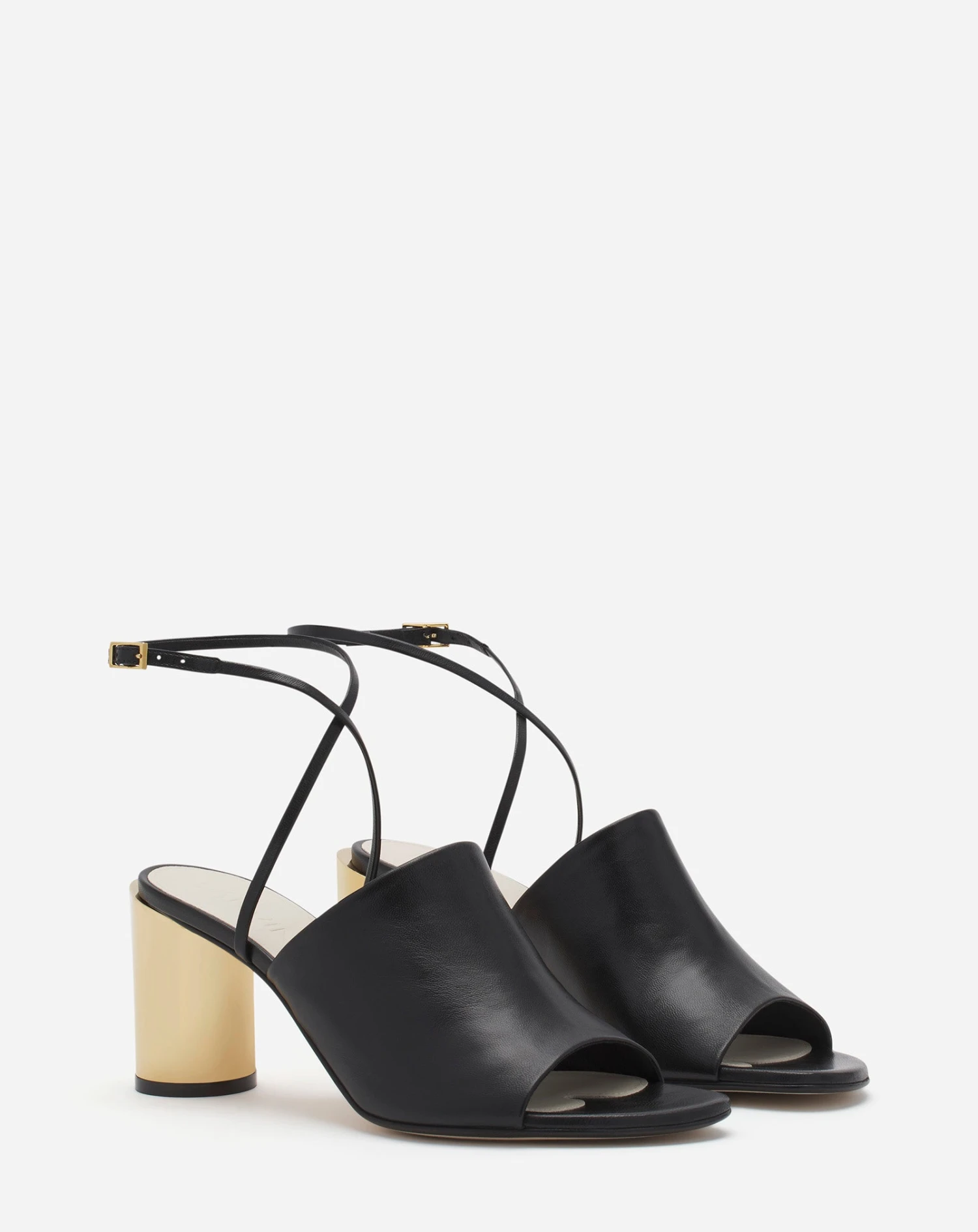LEATHER SEQUENCE BY LANVIN CHUNKY HEELED SANDALS 4 LEATHER SEQUENCE BY LANVIN CHUNKY HEELED SANDALS - Image 2