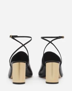LEATHER SEQUENCE BY LANVIN CHUNKY HEELED SANDALS 9 LEATHER SEQUENCE BY LANVIN CHUNKY HEELED SANDALS -Lanvin Fashion fw sasm02 napa a2310m1 d 4437b258 4581 4f26 a3df 104af5faf96c