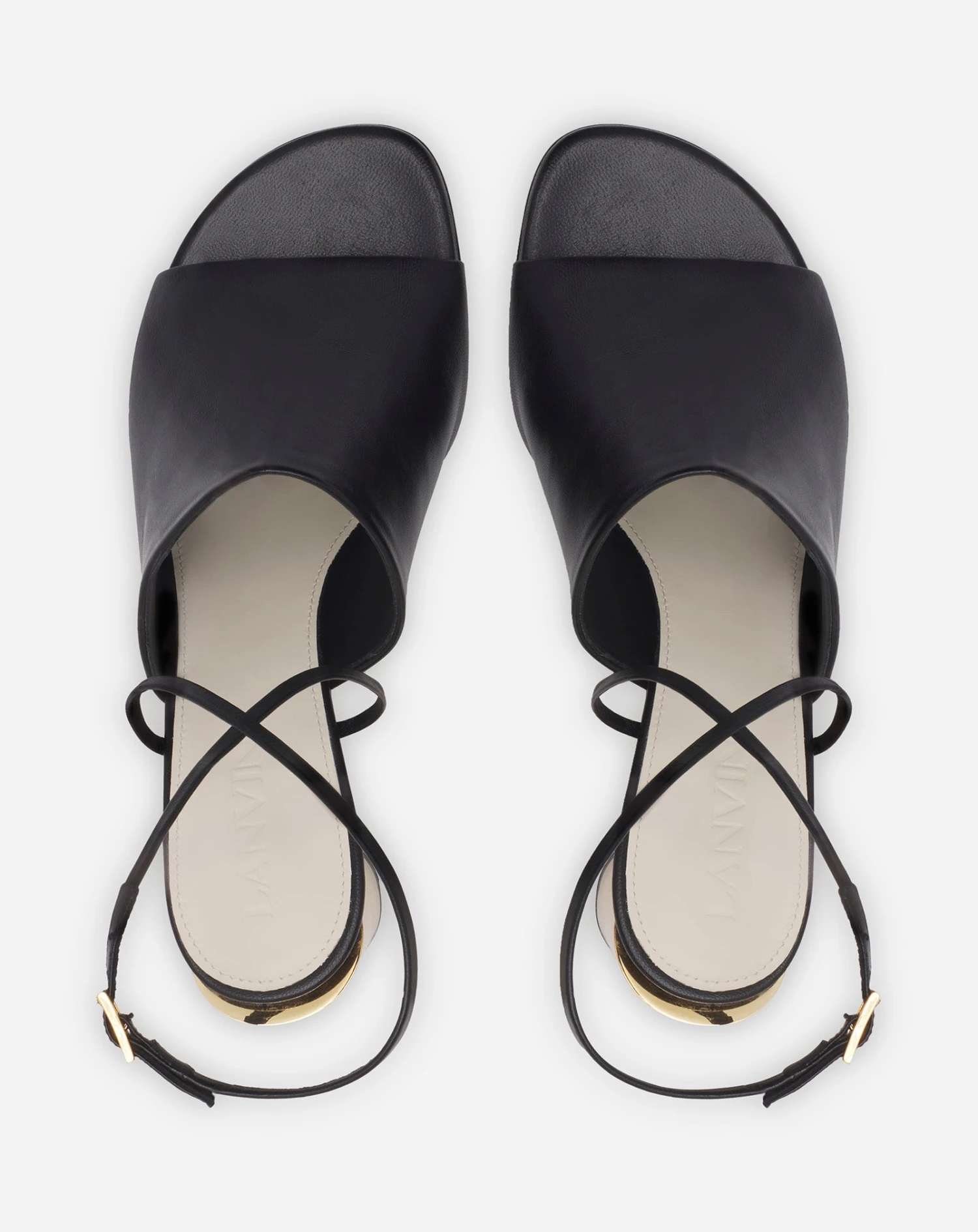 LEATHER SEQUENCE BY LANVIN CHUNKY HEELED SANDALS 6 LEATHER SEQUENCE BY LANVIN CHUNKY HEELED SANDALS - Image 4