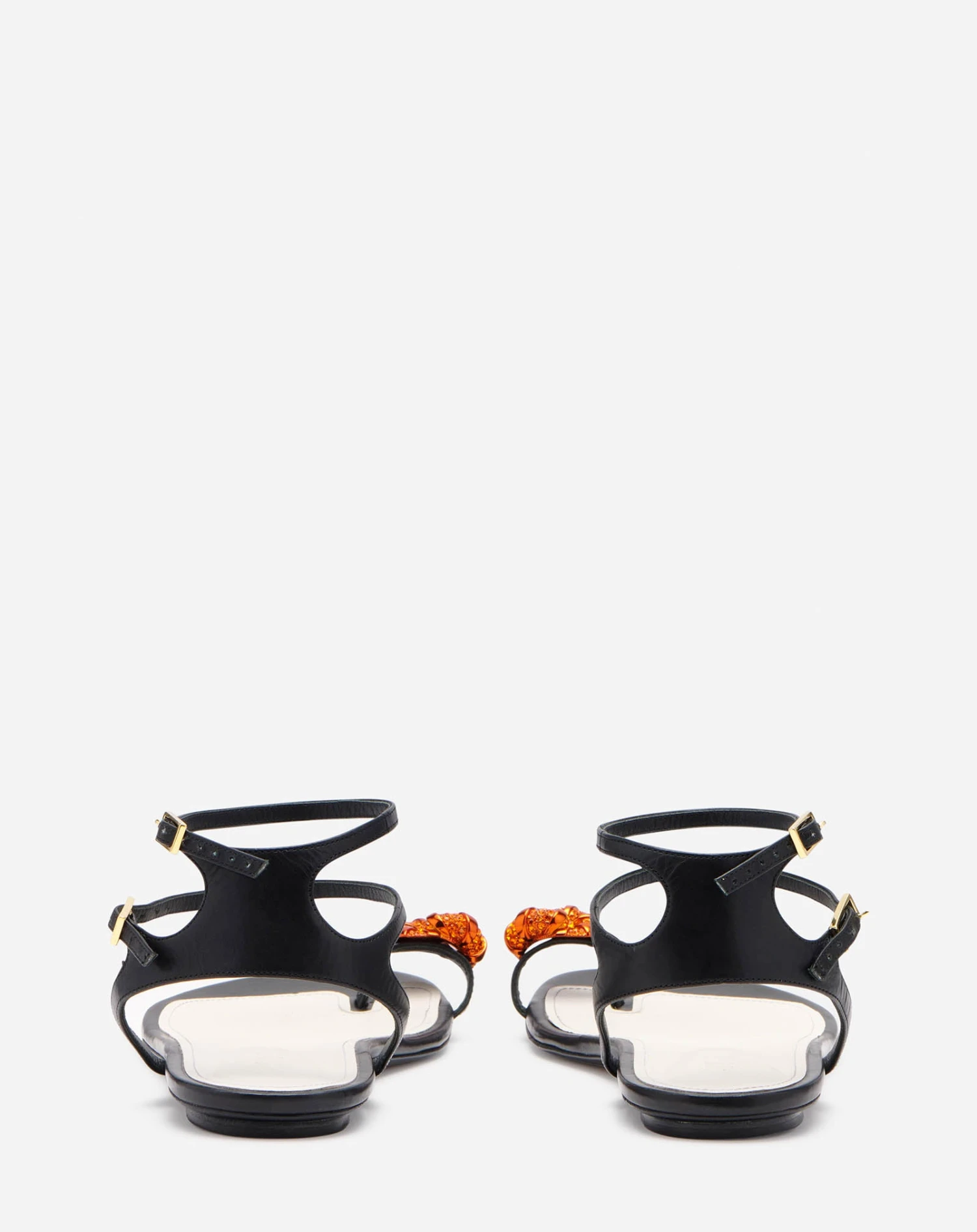 Lanvin FLAT LEATHER SWING SANDALS WITH MELODIE JEWEL 6 Lanvin FLAT LEATHER SWING SANDALS WITH MELODIE JEWEL - Image 4