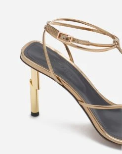 SEQUENCE BY LANVIN SANDALS IN METALLIC LEATHER -Lanvin Fashion fw sass0q metl a23m1 f d78d37b7 ad27 4e38 b449 3d9fd3e8e1be