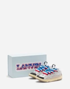 Lanvin WORLD CUP LEATHER CURB SNEAKERS -Lanvin Fashion fw skdbb1 pntd e21 box b