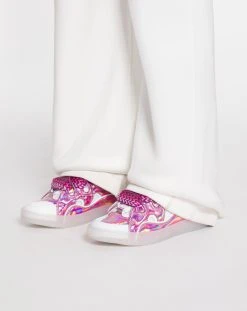 Lanvin METALLIC LEATHER CURB SNEAKERS -Lanvin Fashion fw skdk02 irid p235000 f