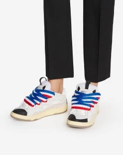 Lanvin WORLD CUP LEATHER CURB SNEAKERS -Lanvin Fashion fw skdk02 wocu p2300 fbis