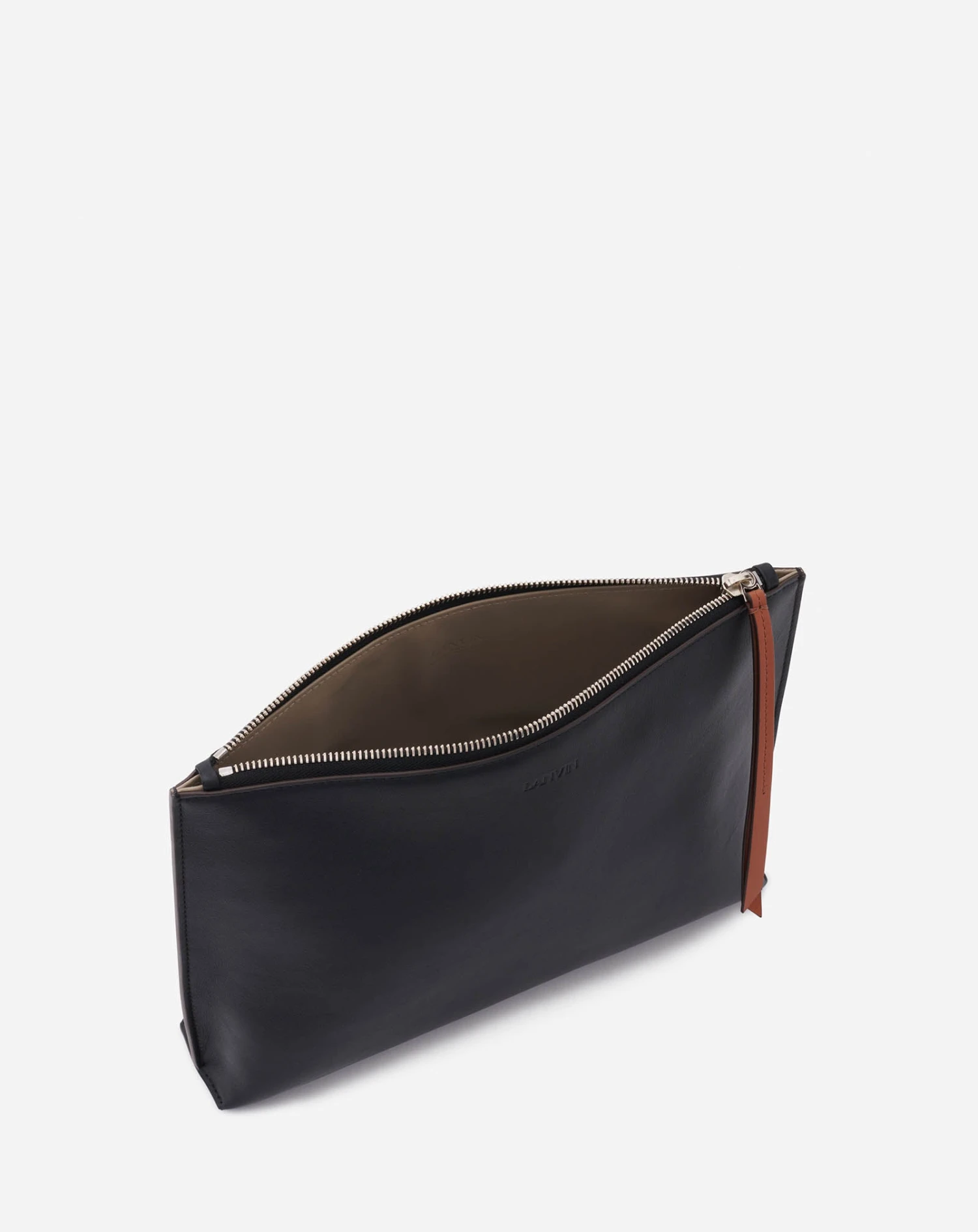 Lanvin ZIPPERED LEATHER HOBO TIE CLUTCH 6 Lanvin ZIPPERED LEATHER HOBO TIE CLUTCH - Image 4
