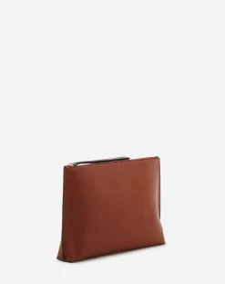 Lanvin ZIPPERED LEATHER HOBO TIE CLUTCH -Lanvin Fashion lm slsp02 pien p23b615 b