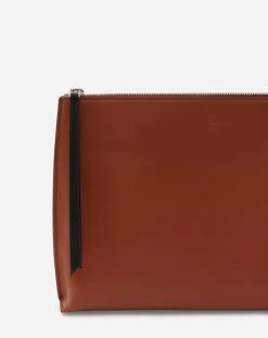 Lanvin ZIPPERED LEATHER HOBO TIE CLUTCH -Lanvin Fashion lm slsp02 pien p23b615 e