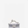 Lanvin METALLIC LEATHER NANO PENCIL CAT BAG
