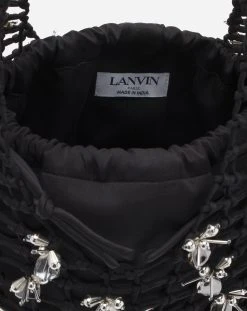 MACRAME BY LANVIN EMBROIDERED SATIN BAG -Lanvin Fashion lw bgch01 m1b2 e2310 c