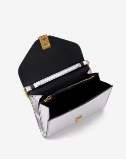 Lanvin CONCERTO WALLET ON CHAIN BAG IN METALLIC LEATHER -Lanvin Fashion lw bgses0 refl p23m2 d