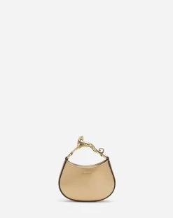 Lanvin METALLIC LEATHER NANO HOBO CAT BAG