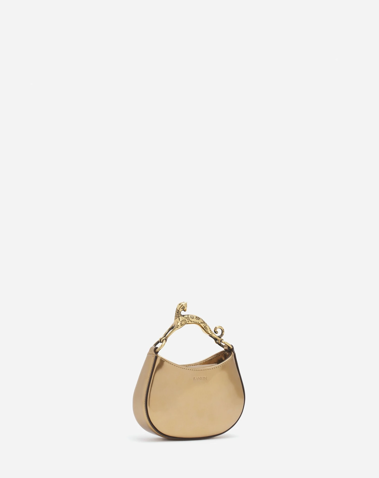 Lanvin METALLIC LEATHER NANO HOBO CAT BAG 4 Lanvin METALLIC LEATHER NANO HOBO CAT BAG - Image 2