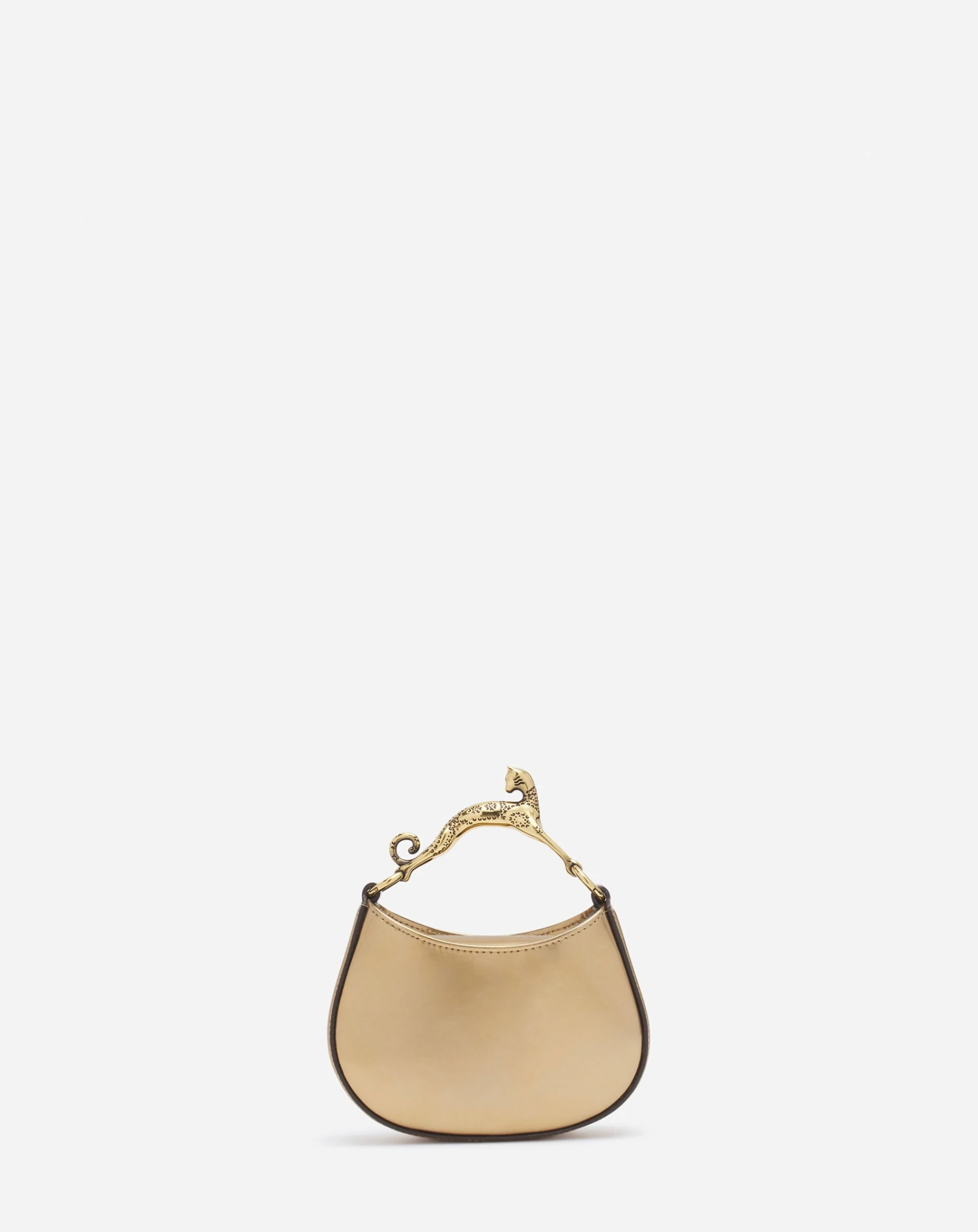 Lanvin METALLIC LEATHER NANO HOBO CAT BAG 5 Lanvin METALLIC LEATHER NANO HOBO CAT BAG - Image 3