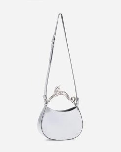 Lanvin SMALL METALLIC LEATHER HOBO CAT BAG -Lanvin Fashion lw bgshc1 metl a23m2 c