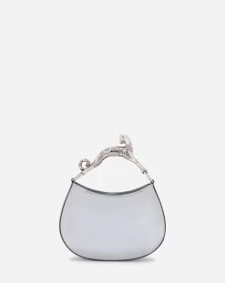 Lanvin SMALL METALLIC LEATHER HOBO CAT BAG -Lanvin Fashion lw bgshc1 metl a23m2 d