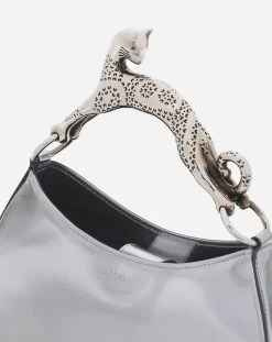 Lanvin SMALL METALLIC LEATHER HOBO CAT BAG -Lanvin Fashion lw bgshc1 metl a23m2 e