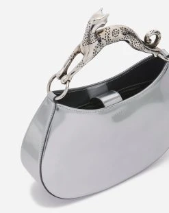 Lanvin SMALL METALLIC LEATHER HOBO CAT BAG -Lanvin Fashion lw bgshc1 metl a23m2 f