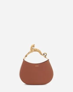 Lanvin Leather Hobo Cat Bag SM