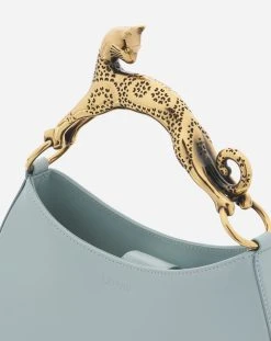 Lanvin SMALL LEATHER HOBO CAT BAG -Lanvin Fashion lw bgshc1 tpss a23211 e e378e225 b3c9 49f5 8a76 8cbb337ec05a