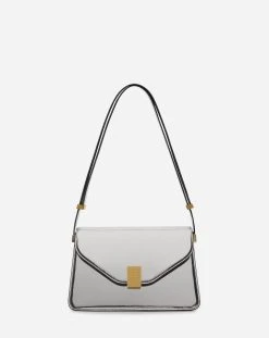 Lanvin SM CONCERTO BAG IN METALLIC LEATHER