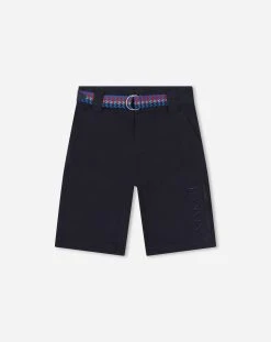 Lanvin COTTON BERMUDAS WITH BELT