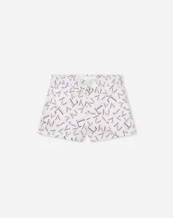 Lanvin PRINTED FLEECE SHORTS
