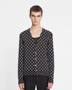 Lanvin FLORAL JACQUARD BOXY CARDIGAN -Lanvin Fashion rm ca0020 k501 e2310s1 c 224b21da df66 4cc4 8297 185c1f1ff8a3