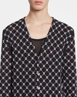 Lanvin FLORAL JACQUARD BOXY CARDIGAN -Lanvin Fashion rm ca0020 k501 e2310s1 e 9286207d 376f 433c bbc3 912abbebb857