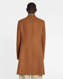 Lanvin CLASSIC SINGLE-BREASTED COAT WITH SHEARLING COLLAR -Lanvin Fashion rm co0002 5574 p23603d