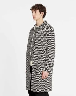 Lanvin MERINO WOOL CURB HERRINGBONE COAT -Lanvin Fashion rm co0039 k005 a231002 c 3c41b17f aeaf 4091 b894 94b3f0c53e74