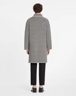 Lanvin MERINO WOOL CURB HERRINGBONE COAT -Lanvin Fashion rm co0039 k005 a231002 d 0acc222d d36d 43d8 9e21 2ea94fe0dcbc