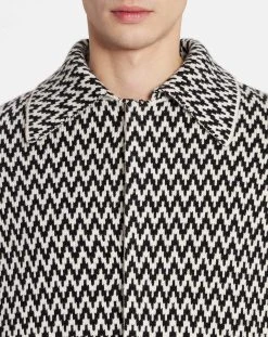 Lanvin MERINO WOOL CURB HERRINGBONE COAT -Lanvin Fashion rm co0039 k005 a231002 e 73a6e487 af4f 4134 b1d1 0c9fc95c0ac7