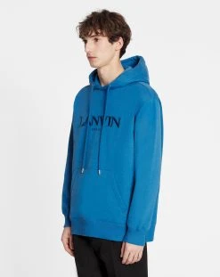 OVERSIZED EMBROIDERED LANVIN PARIS HOODIE -Lanvin Fashion rm ho0009 j210 a23296 c
