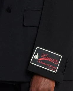 Lanvin DOUBLE-BREASTED TUXEDO JACKET WITH CONTRASTING PANELS -Lanvin Fashion rm ja0013 4885 h2210 f 992ce33f f787 4840 8a1e a13e13b43ccf