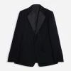 Lanvin SINGLE-BREASTED FLAP POCKETS JACKET WITH SATIN LAPELS