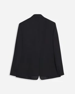 Lanvin SINGLE-BREASTED FLAP POCKETS JACKET WITH SATIN LAPELS -Lanvin Fashion rm ja0205 5576 p2310 b