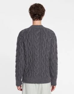 Lanvin ARAN KNIT JUMPER IN BRUSHED MOHAIR -Lanvin Fashion rm po0007 k401 p23124d