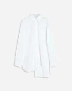 Lanvin ASYMMETRICAL SHIRT WITH TONE-ON-TONE STRIPES