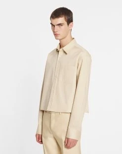 Lanvin CROPPED LONG-SLEEVED SHIRT -Lanvin Fashion rm si0012 5657 e230602 c a0e11531 ad6f 4fe4 a509 d488670406f3