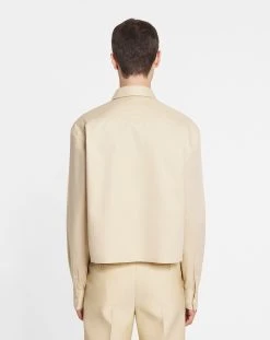 Lanvin CROPPED LONG-SLEEVED SHIRT -Lanvin Fashion rm si0012 5657 e230602 d 1aa75f79 9fbc 44c6 8918 c7ff553dba98