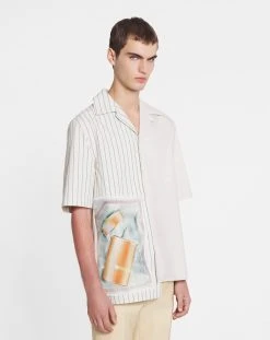 Lanvin ASYMMETRIC SCRATCH & SNIFF SHIRT -Lanvin Fashion rm si0014 5691 e23002 c 389ab03c 2692 4e0c b196 984b95166dca