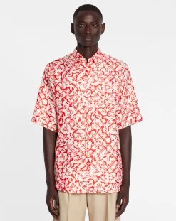 Lanvin PRINTED SHORT SLEEVE SHIRT -Lanvin Fashion rm si0106 5615 p2337c