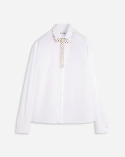 Lanvin BOXY SHIRT WITH DOUBLE COLLAR DETAIL